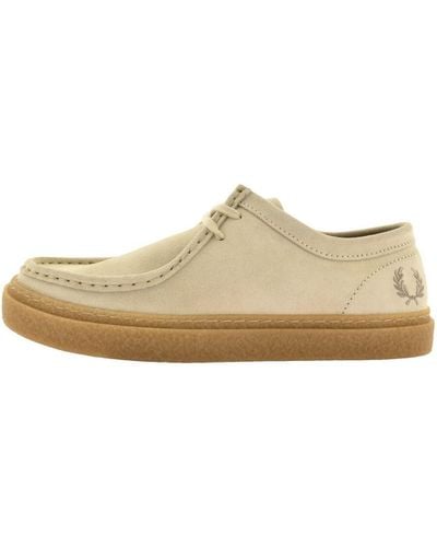 Fred Perry Dawson Low Suede Shoe Oatmeal - Natural