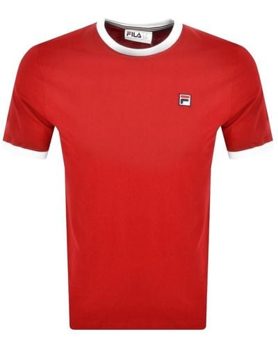 Fila Marconi Crew Neck T Shirt - Red