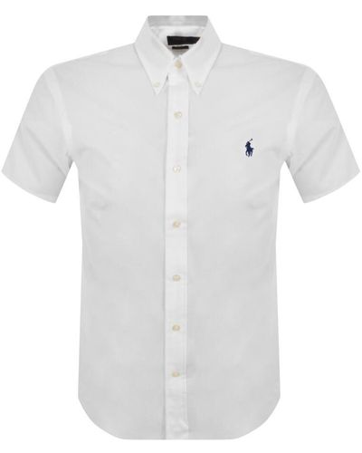 Ralph Lauren Oxford Short Sleeve Shirt - White