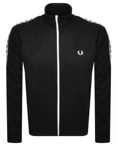 Fred Perry Laurel Taped Track Top - Black