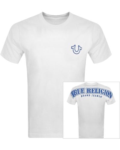 True Religion Logo T Shirt - White