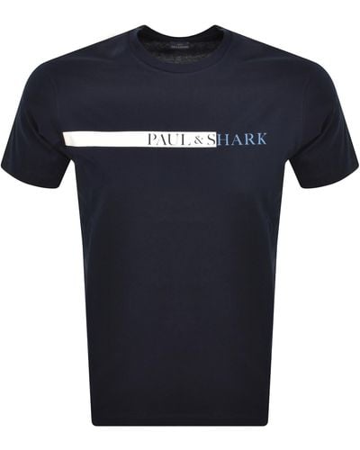 Paul & Shark Paul And Shark Short Sleeved Logo T Shirt - Blue