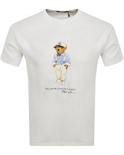 Ralph Lauren Bear T Shirt - White