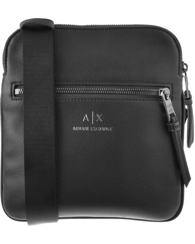 Armani Exchange Logo Crossbody Bag - Black