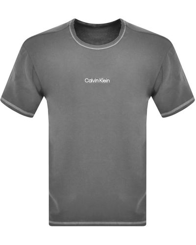 Calvin Klein Lounge Logo T Shirt - Gray