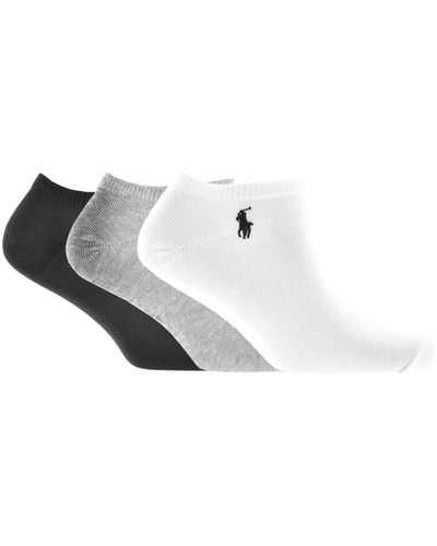 Ralph Lauren 3 Pack Sneaker Socks - White