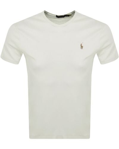 Ralph Lauren Crew Neck T Shirt Off - White