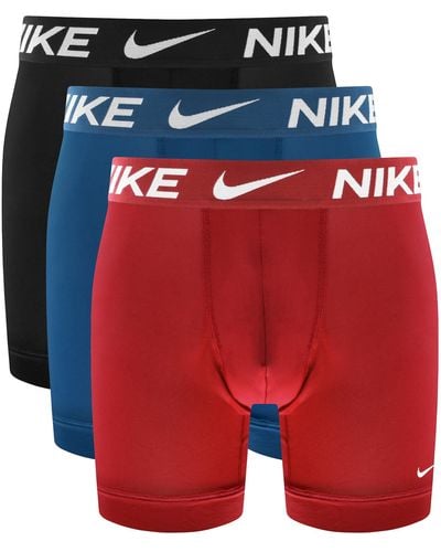 Nike Logo 3 Pack Boxer Briefs - Red