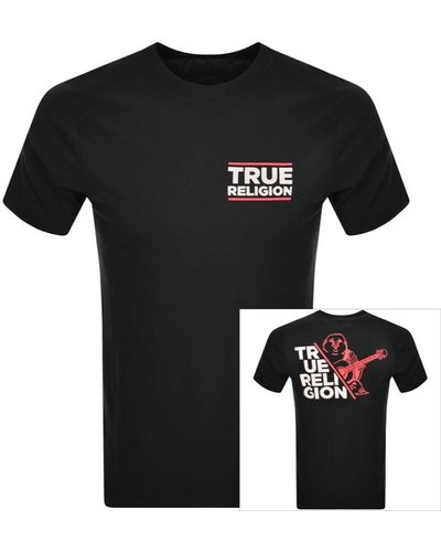 True Religion Half Buddha T Shirt - Black