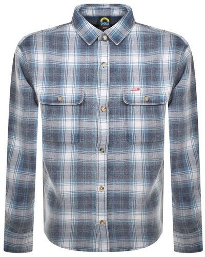 Deus Ex Machina Vacay Check Overshirt - Blue