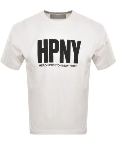 Heron Preston Hpny Logo T Shirt - White