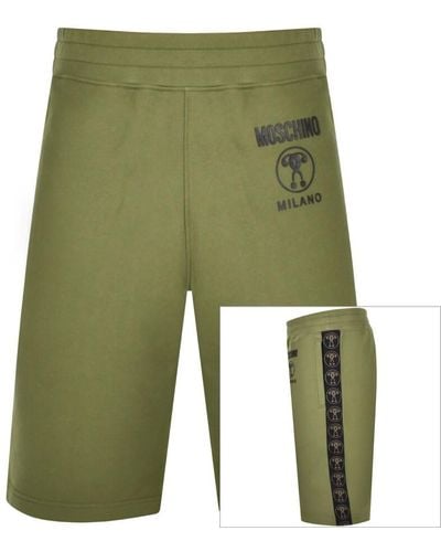 Moschino Jaquard Jersey Shorts - Green
