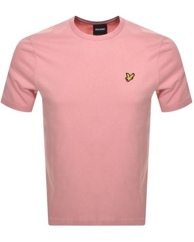 Lyle & Scott Crew Neck T Shirt - Pink