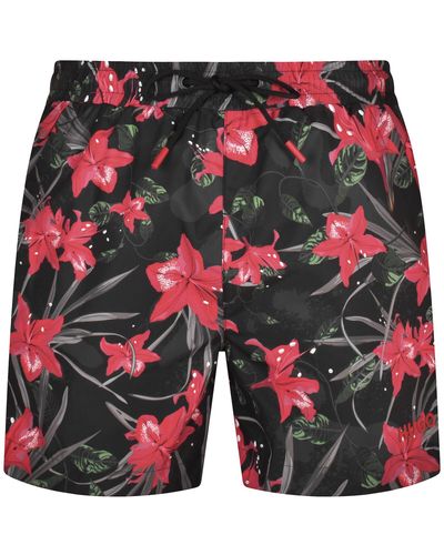 HUGO Calala Swim Shorts - Red