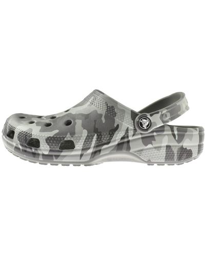 Crocs™ Classic Printed Camo Clogs - Gray