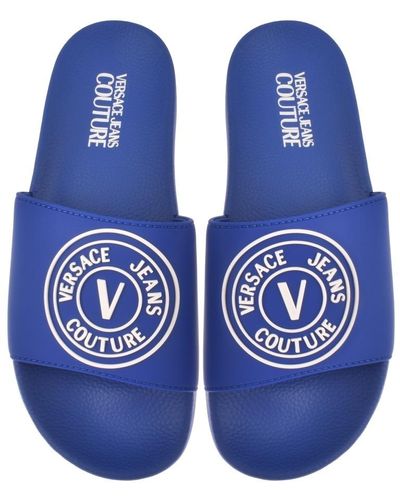 Versace Couture Logo Sliders - Blue