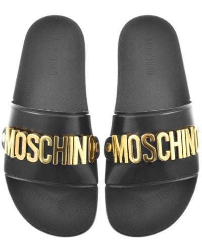 Moschino Pool Sliders - Black