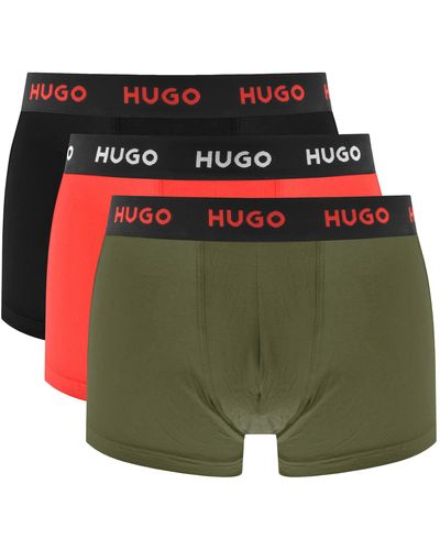 HUGO 3 Pack Trunks - Green