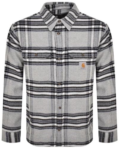 Carhartt Long Sleeve Hawkins Shirt - Grey