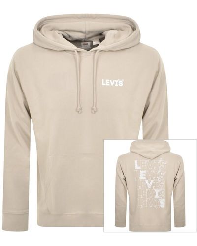 Levi's Relaxed Logo Hoodie - Natural