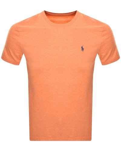 Ralph Lauren Crew Neck Slim Fit T Shirt - Orange