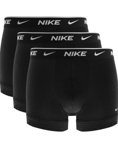Nike Logo 3 Pack Trunks - Black