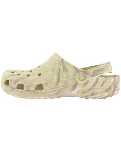 Crocs™ Classic Marbled Clogs - Natural