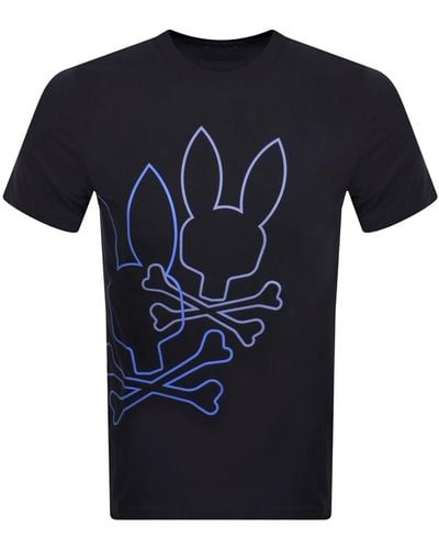 Psycho Bunny San Diego Logo T Shirt - Blue