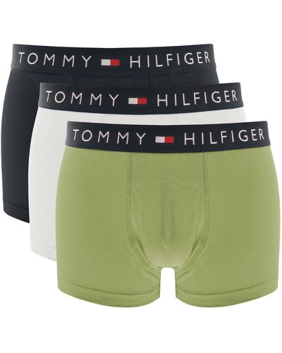 Tommy Hilfiger Underwear Three Pack Trunks - Green