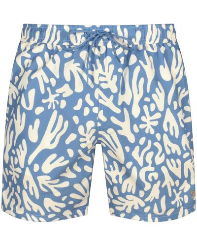 Farah Colbert Reef Swim Shorts - Blue