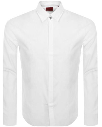HUGO Vasco Long Sleeved Shirt - White