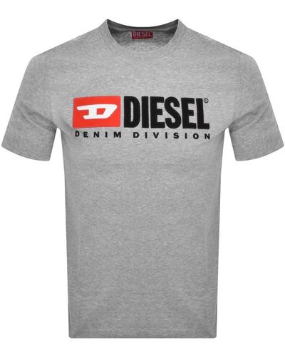 DIESEL T Diegor Div T Shirt - Grey