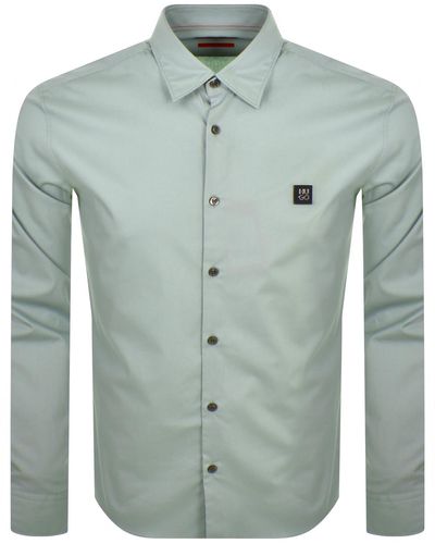 HUGO Long Sleeved Ermo Shirt - Green