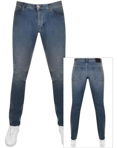 Armani Emporio J06 Slim Jeans Mid Wash - Blue