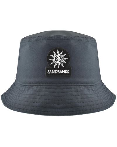 Sandbanks Badge Logo Bucket Hat - Blue