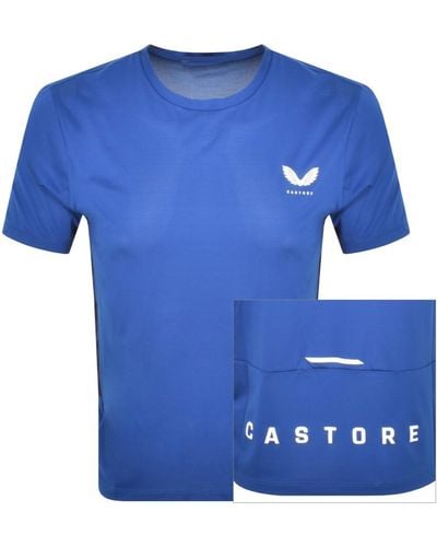 Castore Mix Mesh Performance T Shirt - Blue