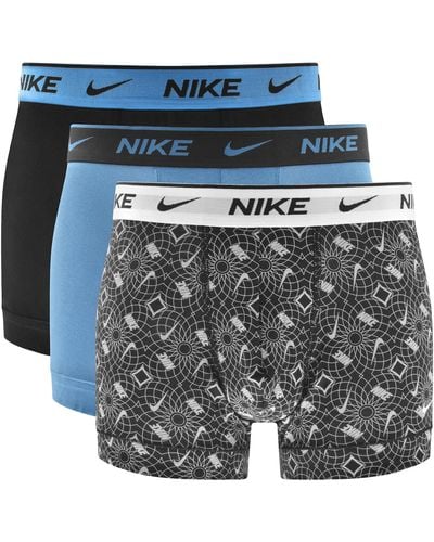 Nike Logo 3 Pack Trunks - Grey