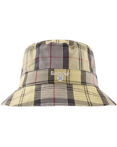 Barbour Tartan Bucket Hat - Natural
