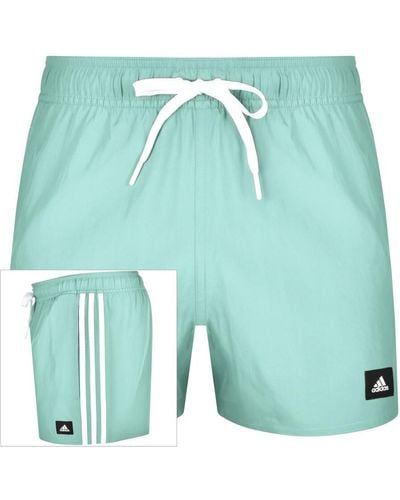 adidas Originals Adidas Three Stripes Swim Shorts - Green