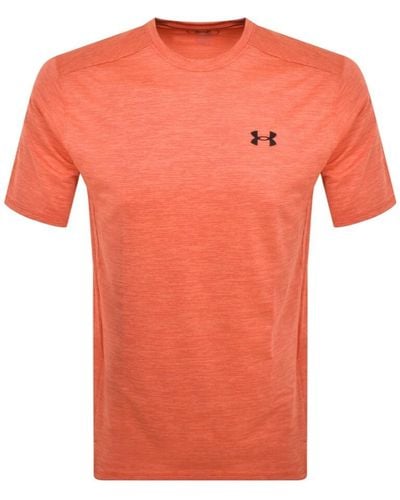 Under Armour Tech Vent T Shirt - Orange