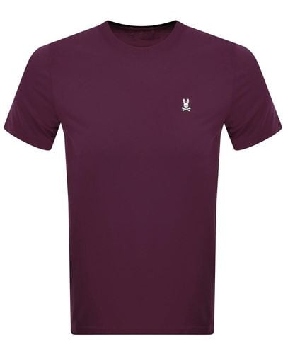 Psycho Bunny Classic Crew Neck T Shirt - Purple