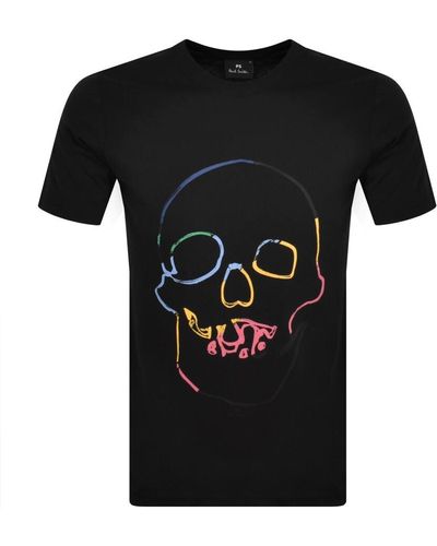 Paul Smith Skull T Shirt - Black