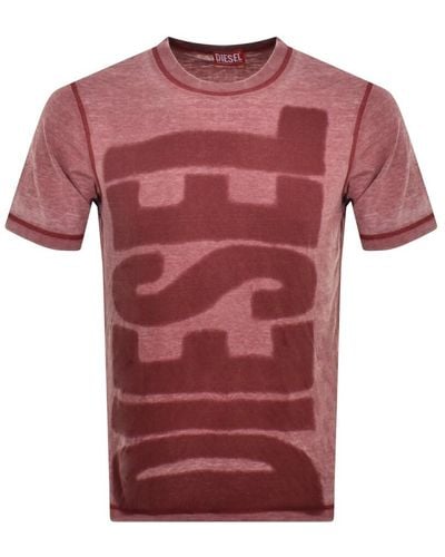 DIESEL T Just L1 T Shirt - Pink