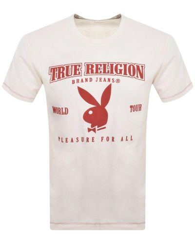 True Religion X Playboy T Shirt - Pink