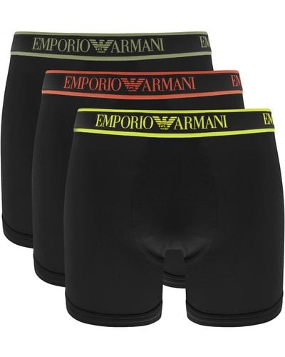 Armani Emporio Underwear 3 Pack Boxers - Black