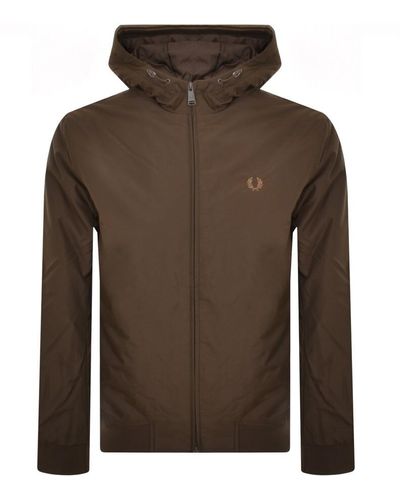 Fred Perry Padded Brentham Jacket - Brown