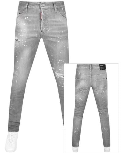 DSquared² Skater Slim Fit Jeans - Gray