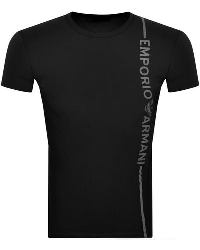 Armani Emporio Lounge Logo T Shirt - Black