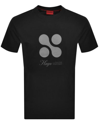 HUGO Dooling T Shirt - Black