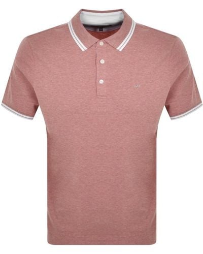 Michael Kors Greenwich Polo T Shirt - Pink